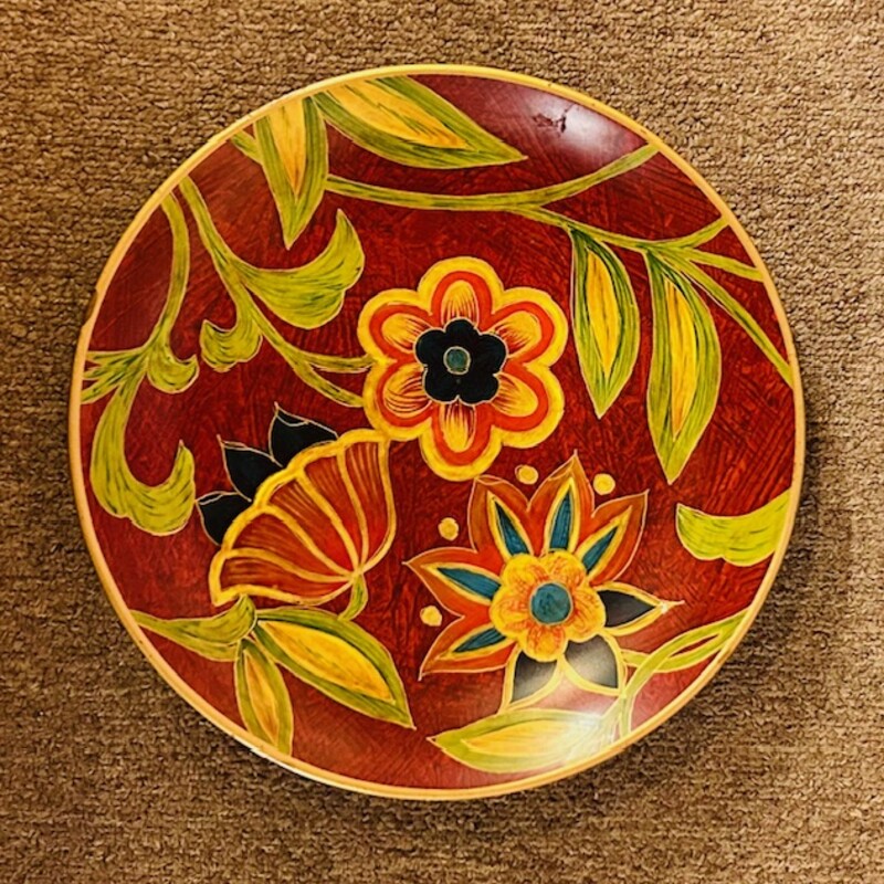 Oriental Accent Collecttion Floral Decorative Plate
Red Green Yellow
Size: 10 x 10