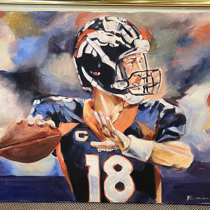 Peyton Manning Denver, Broncos, Original
24in x 18in