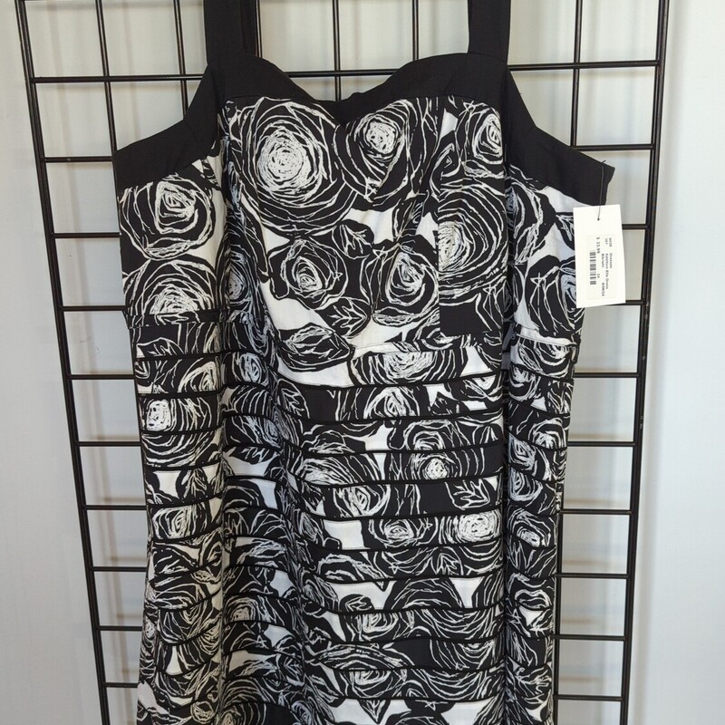 Addition Elle Dress, Blk/whi, Size: 24