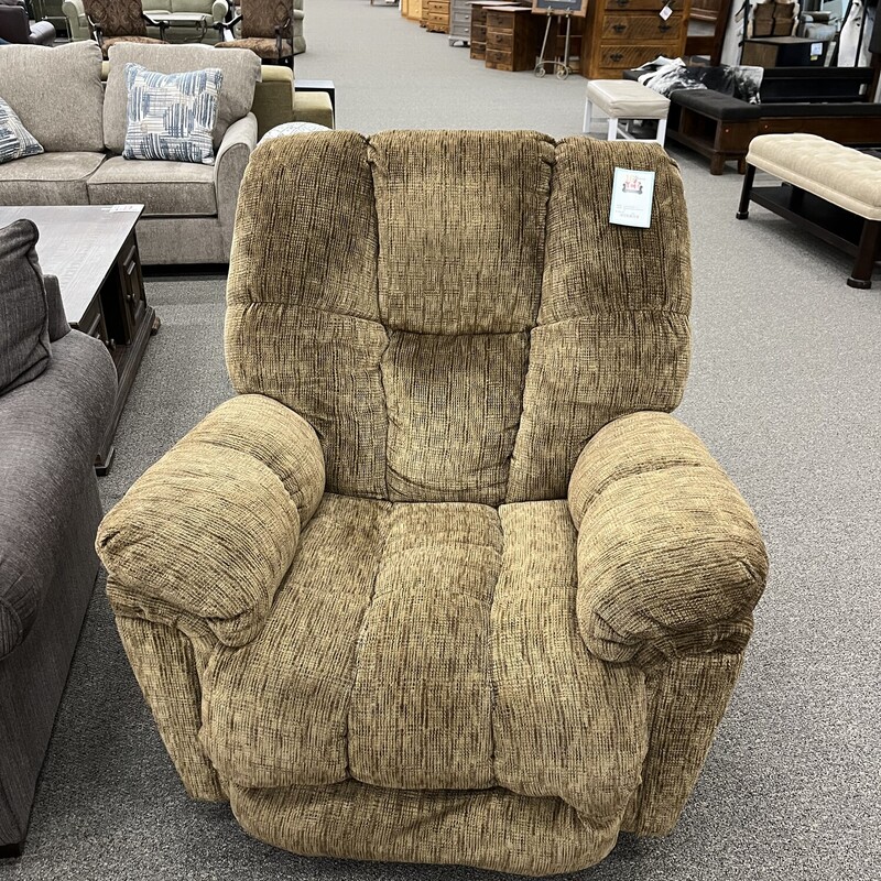 Brown Fabric Recliner