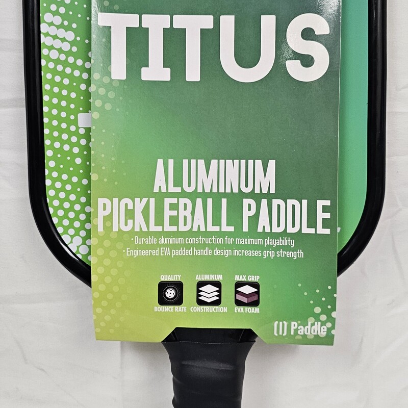 Franklin Titus Pickleball Paddle, Dual Plated Aluminum, 11.7oz-12oz, 8mm Thick, 5.5in Handle,  USA Pickleball Approved