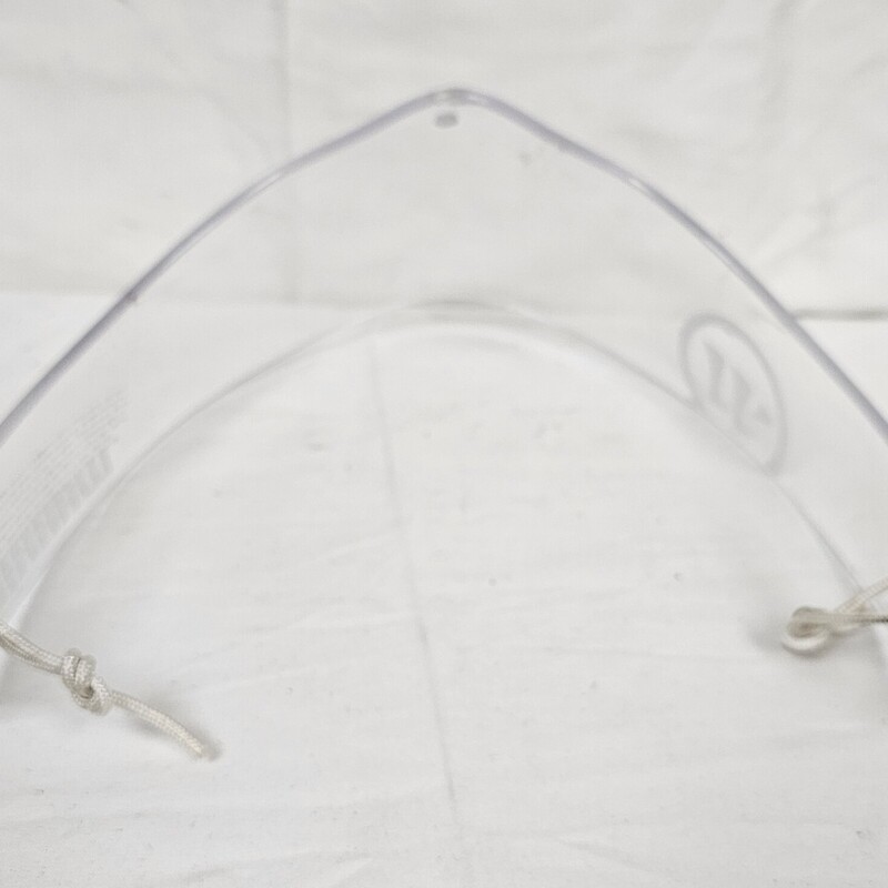 Warrior Lacrosse Goalie Throat Guard, Clear, Size: OS, pre-owned