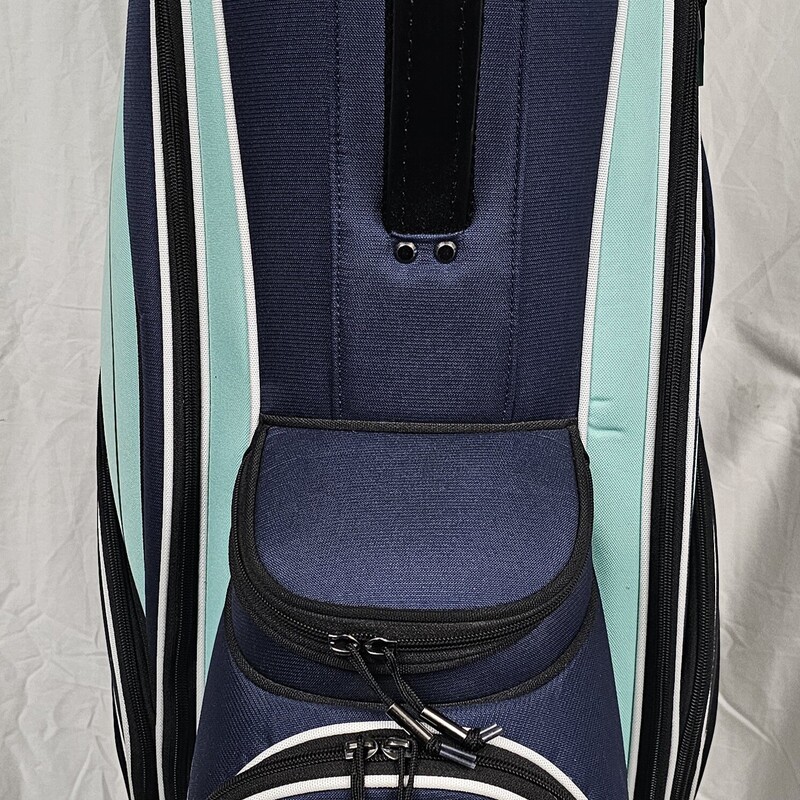 Cleveland Cart Bag Bloom, Navy & Green, Size: Adult, pre-owned in excellent shape!