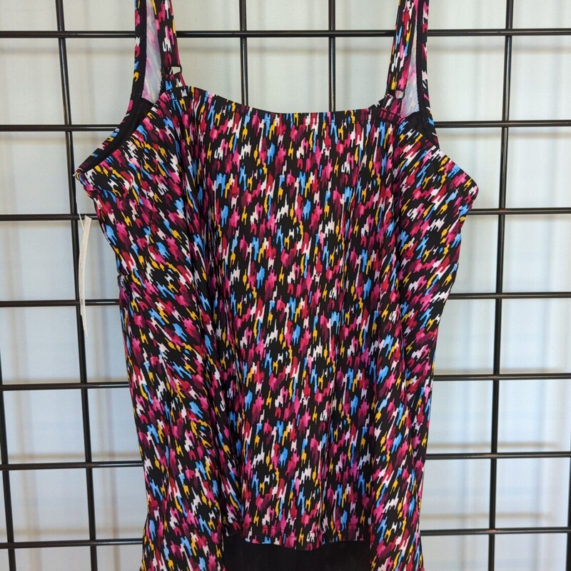 Simon Chang Swim Top, Multi, Size: 12