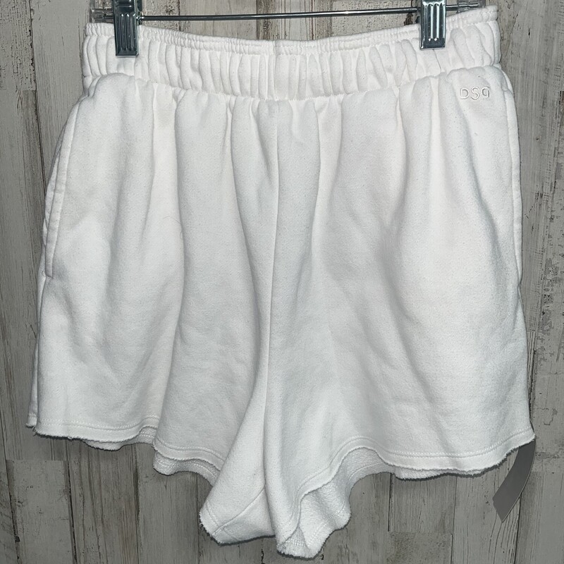 XS White Sweat Shorts, White, Size: Ladies XS