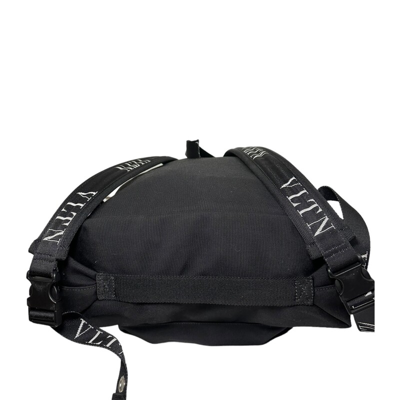 Valentino VLTN Backpack
Color: Black
 ASIS broken top loop shown in photos.