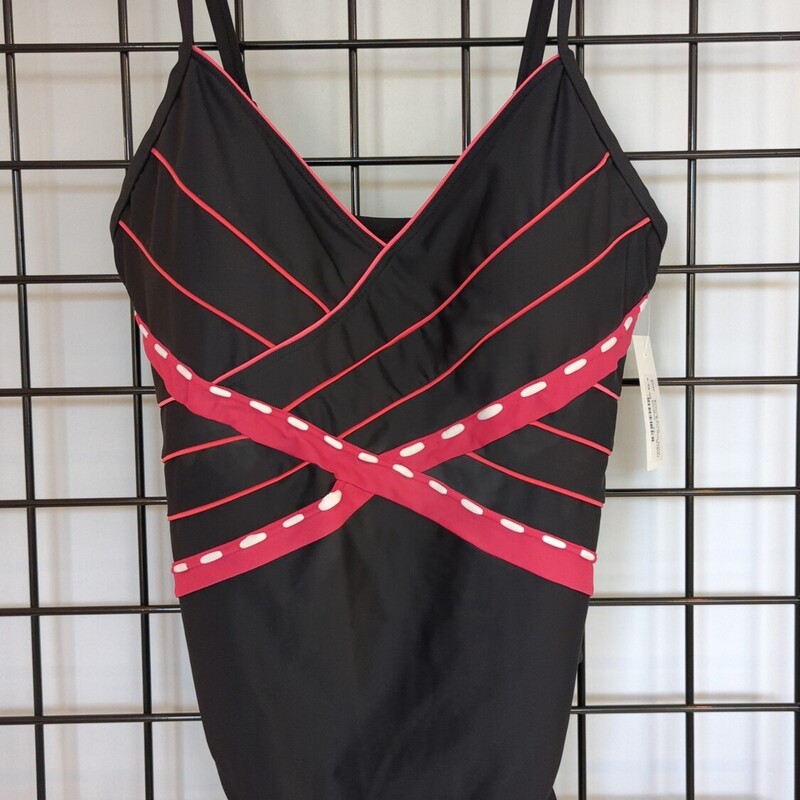 Fanta Sizer One Piece, Blk/Red, Size: 14
Padded, Wireless