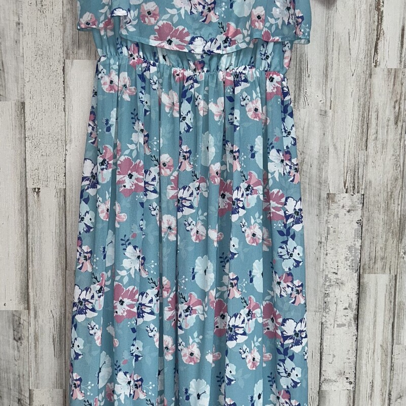 S Blue Floral Maxi Dress, Blue, Size: Ladies S