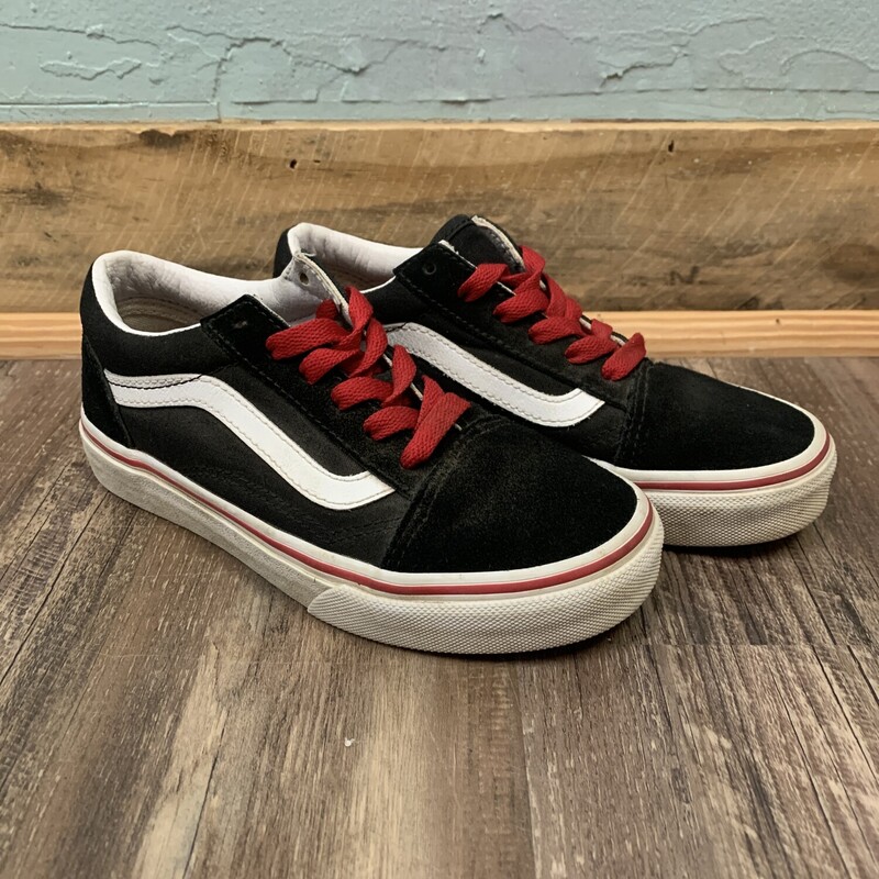 Vans Old Skool Black/Red, Black, Size: Shoes 2