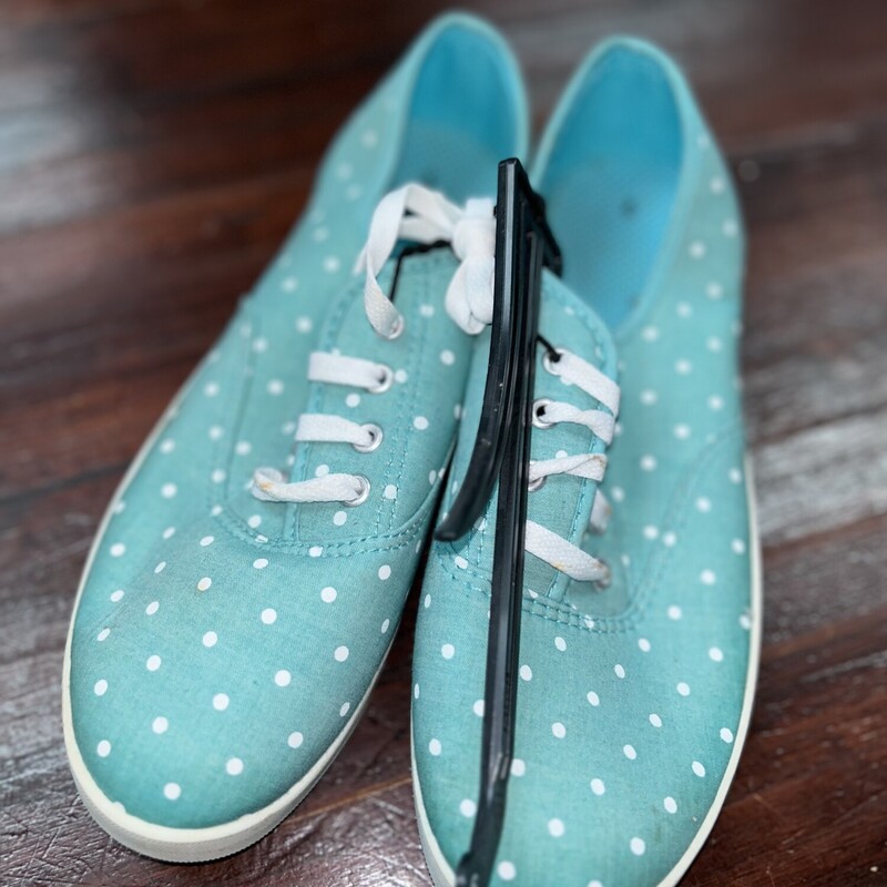 A9 Teal Dotted Sneaker, Teal, Size: Shoes A9