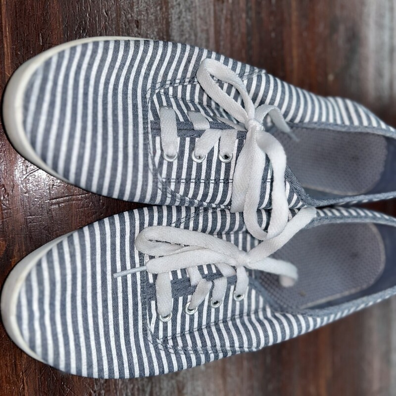A9 Navy Stripe Sneakers, Navy, Size: Shoes A9