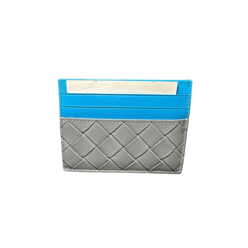 Bottega Veneta Card Holde, Gray, Size: OS

Dimensions:
4W x 3H x 1/4D.