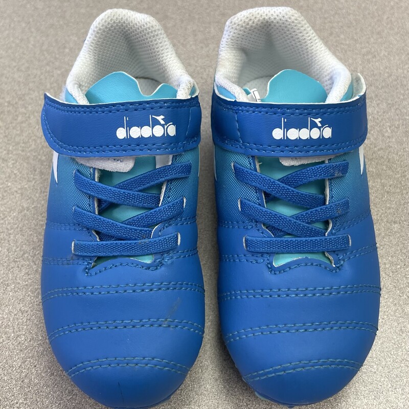 Diadora Soccer Cleats, Blue, Size: 8T