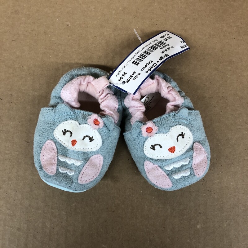 Carters, Size: 0-3m, Item: Slippers