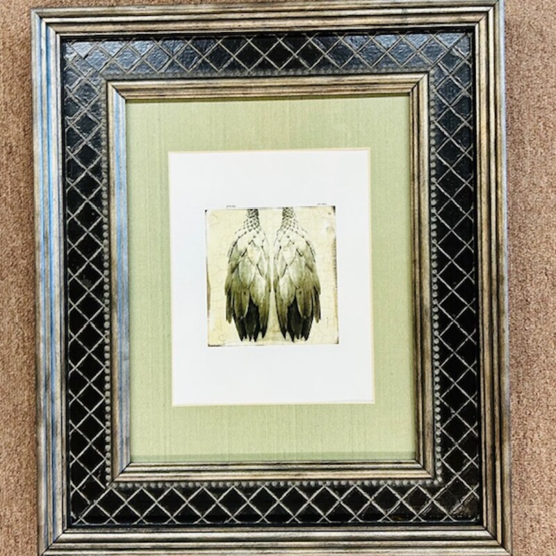 Artichoke Print in Crosshatch Wood Frame
Green Cream Black Size: 17 x 20H