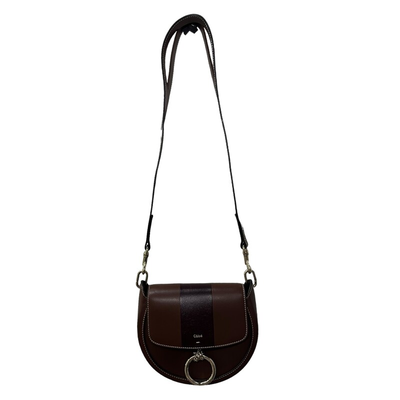 Chloe Arlene Shoulder, Brown, Size: Small<br />
<br />
Dimensions:<br />
6W x 7 1/2H x 3D. (Interior capacity: small.)<br />
17 strap drop.<br />
<br />
Note: Light sratch on top of leather