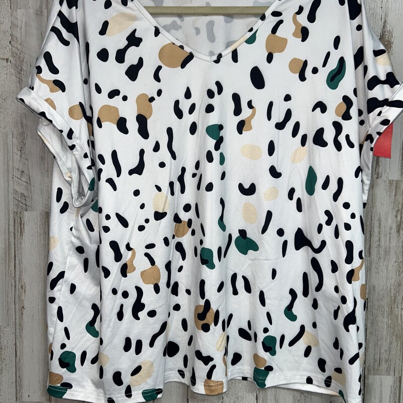 1X White Spotted Top
