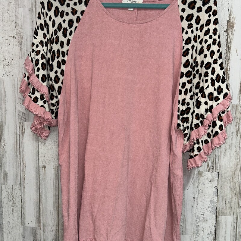 XL Pink Cheetah Sleeve To