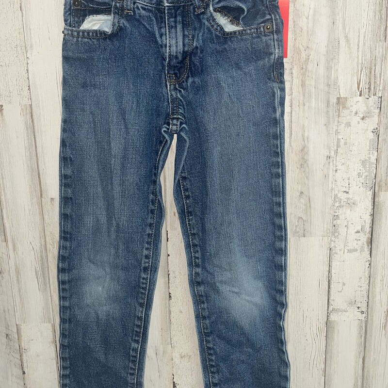 6Short Straight Jeans, Blue, Size: Boy 5-8
