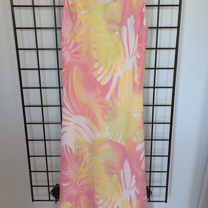 Summer Dress, Pin/yell, Size: M?