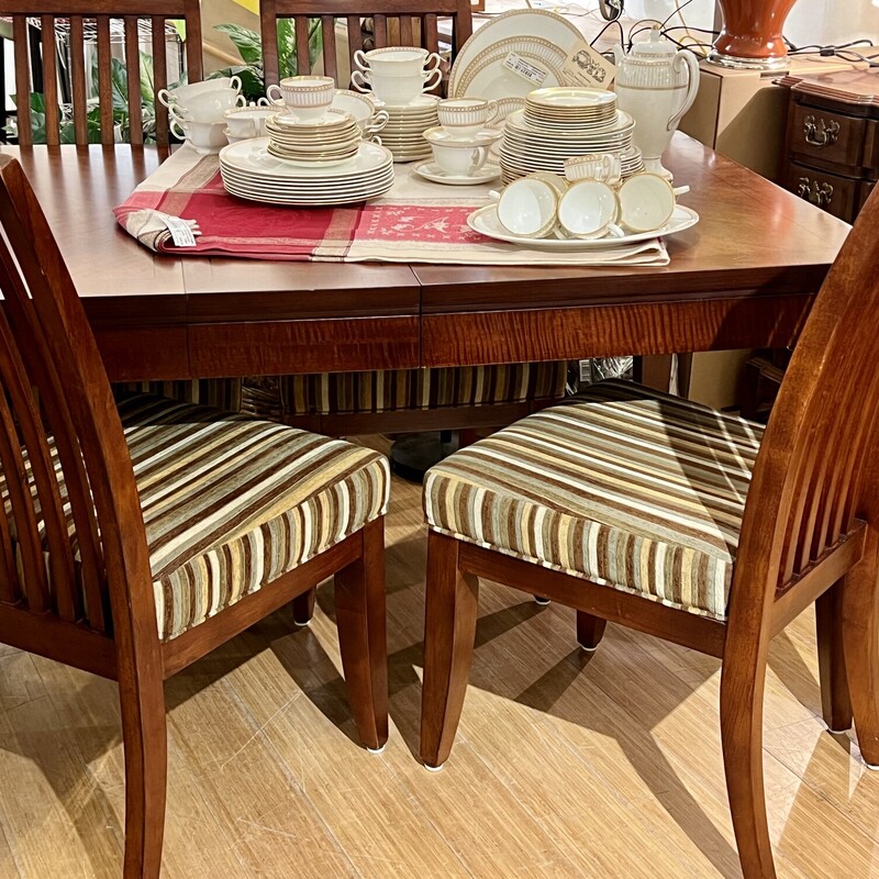 Table Dining, 12 In Leaf, 4Chairs, Size: 38x66x30