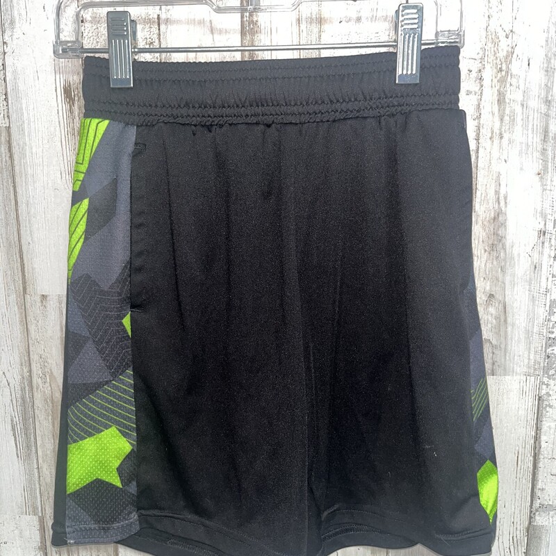 8 Black/Green Gym Shorts