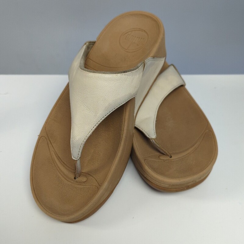 Fit Flops Sandals, Beige, Size: 5