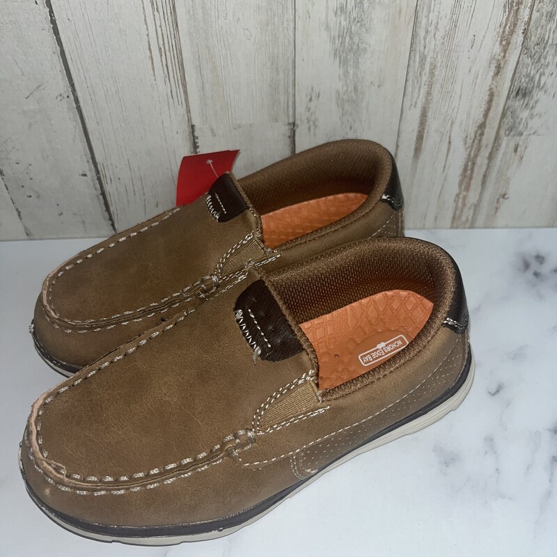11 Tan Slip On Loafers