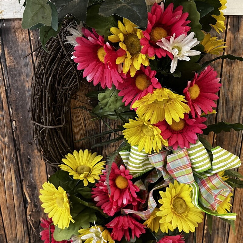 Pink/yellow Wreath