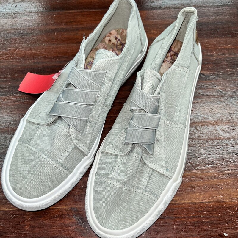A9 Grey Slip On Sneakers