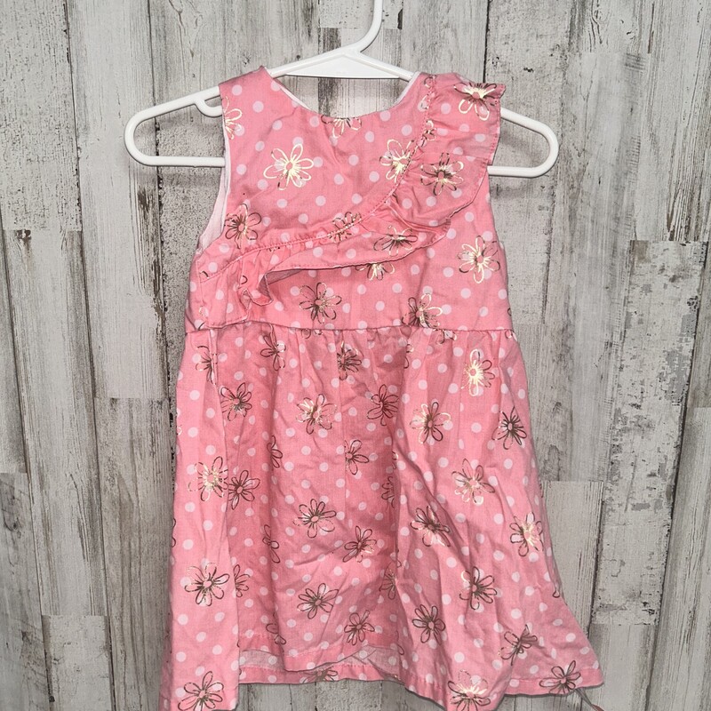 18M Pink Dot Flower Dress