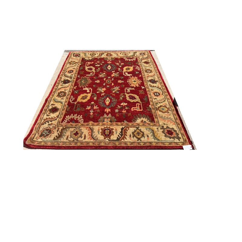 Wool Rug, Tan/Maroon
8ft x 10ft