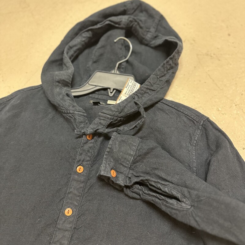 JCrew Baird McNutt Linen Hoodie, DK Navy, Size: Large<br />
All Sales Final. No Returns.<br />
Pick Up In Store<br />
 Or<br />
Have It Shipped<br />
Thank you for shopping with us :-)