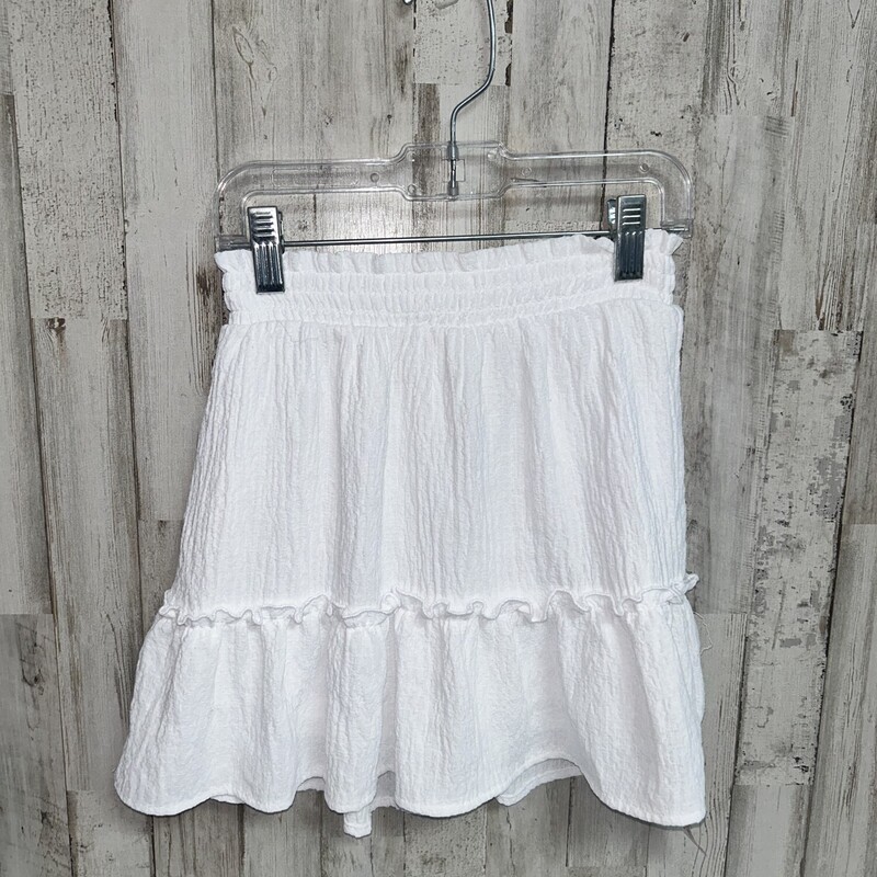 6/6X White Ruffle Skirt, White, Size: Girl 6/6x