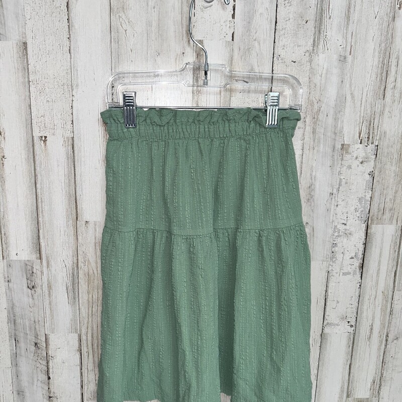 6 Green Textured Skirt