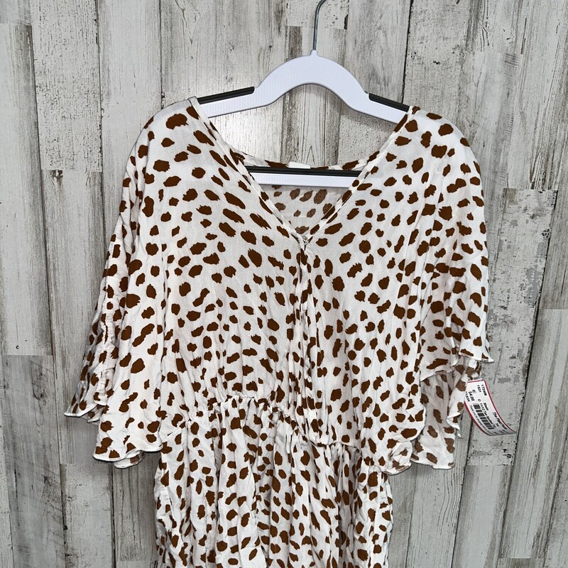 11/12 Tan Spotted Top