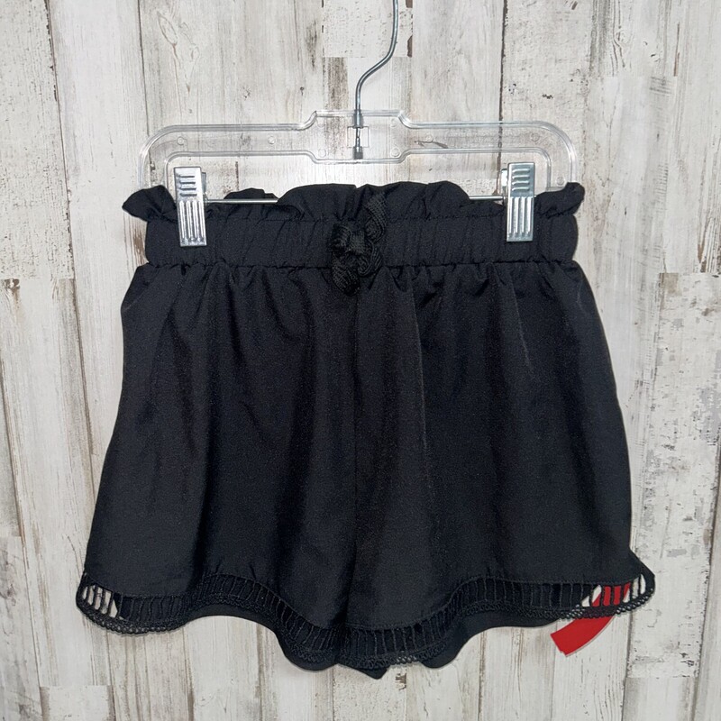 10 Black Cut Out Shorts, Black, Size: Girl 10 Up
