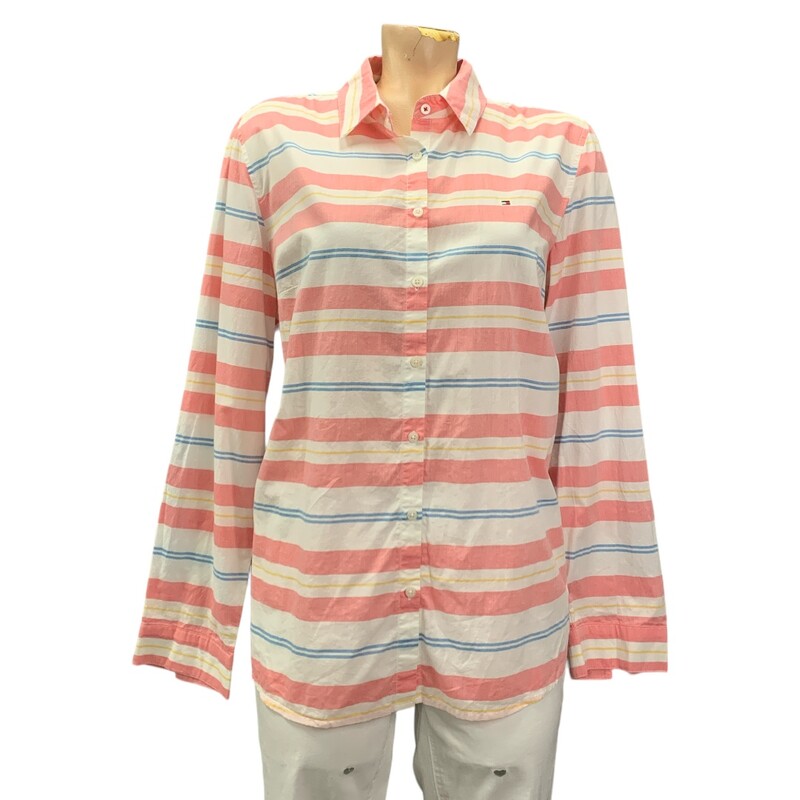 Tommy Hilfiger, Pink/whi, Size: L