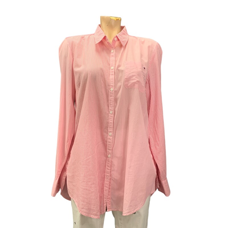 Tommy Hilfiger, Pink/whi, Size: L