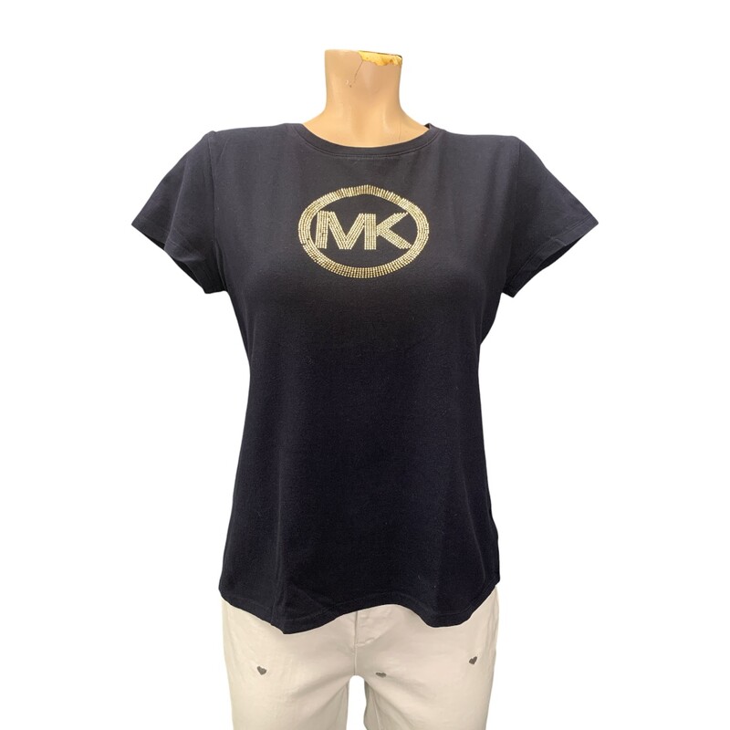 Michael Kors Tshirt, Navy, Size: M