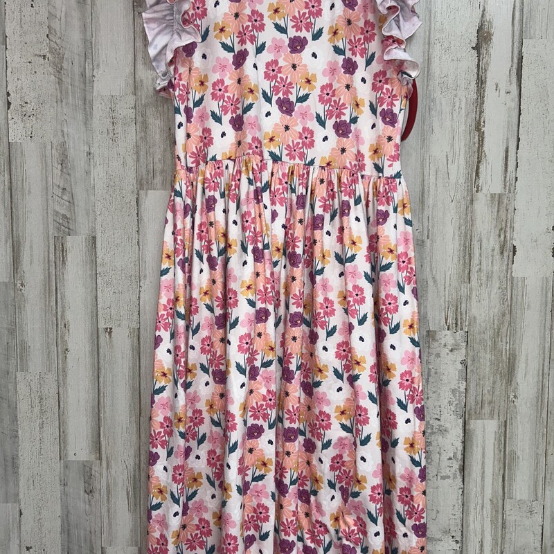 10/12 Pink Flower Dress, Pinkw, Size: Girl 10 Up