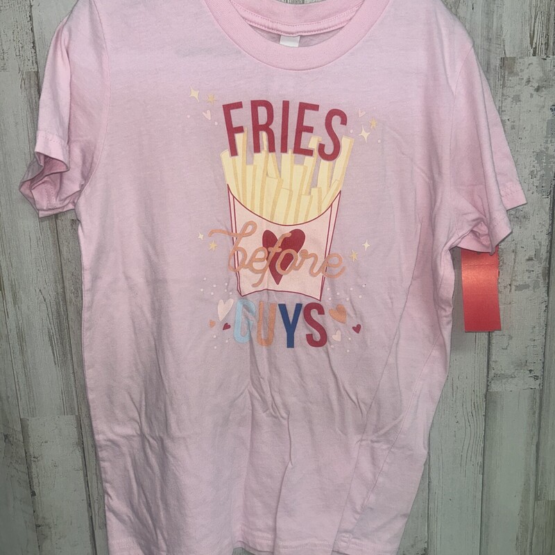 10/12 Fries Before Guys T, Pink, Size: Girl 10 Up