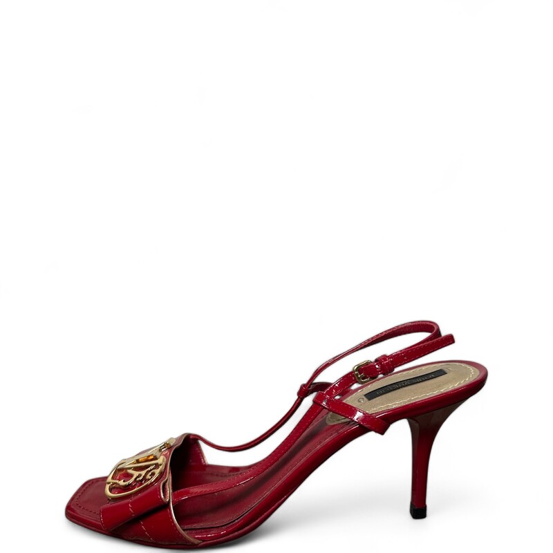 Louis Vuittonred Patent Heels
 Red
 Size: 39.5