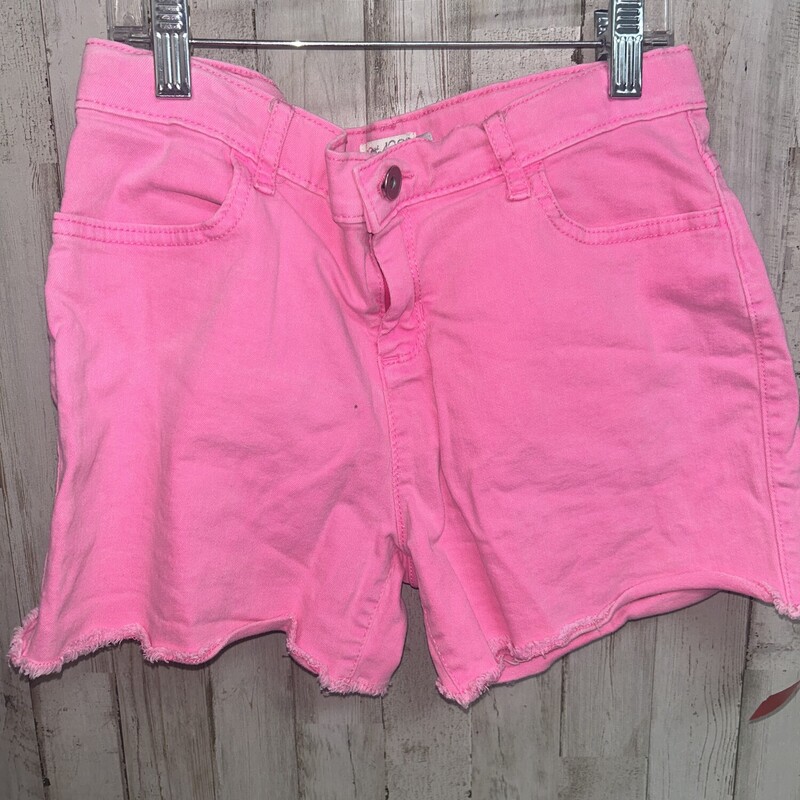 14 Neon Pink Denim Shorts