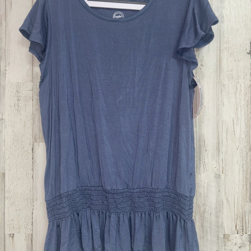 14/16 Steel Smock Top, Blue, Size: Girl 10 Up