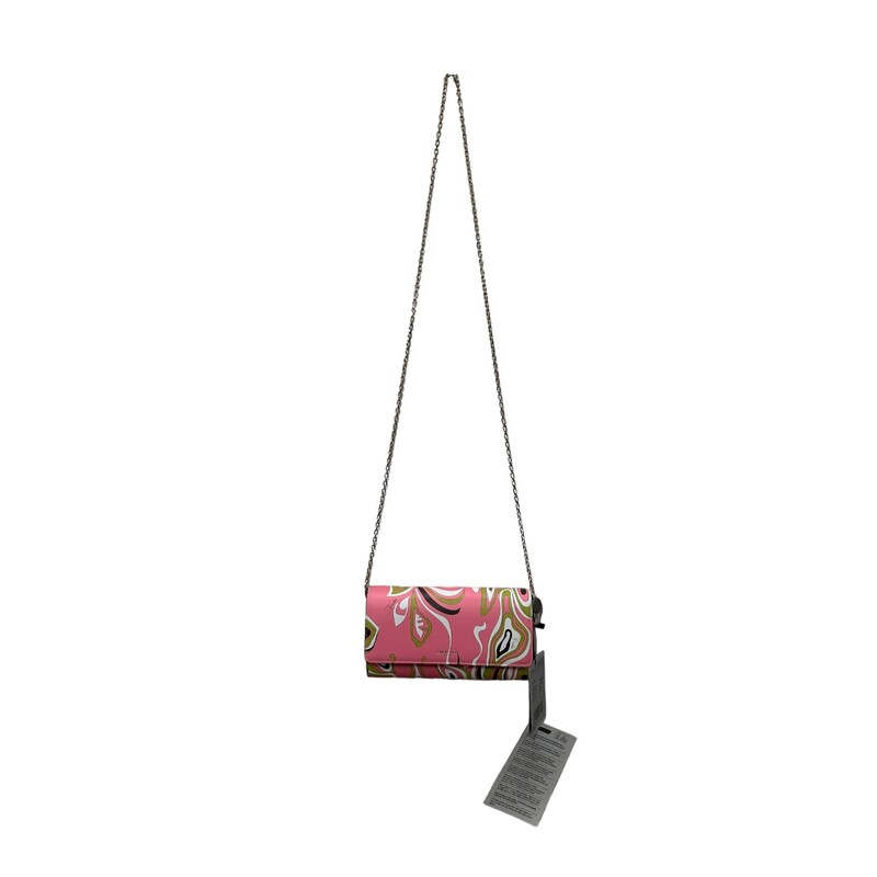 Emilio Pucci Signature Print<br />
WAllet On a Chain<br />
New With Tags<br />
Dimensions: 8”L x 4” H