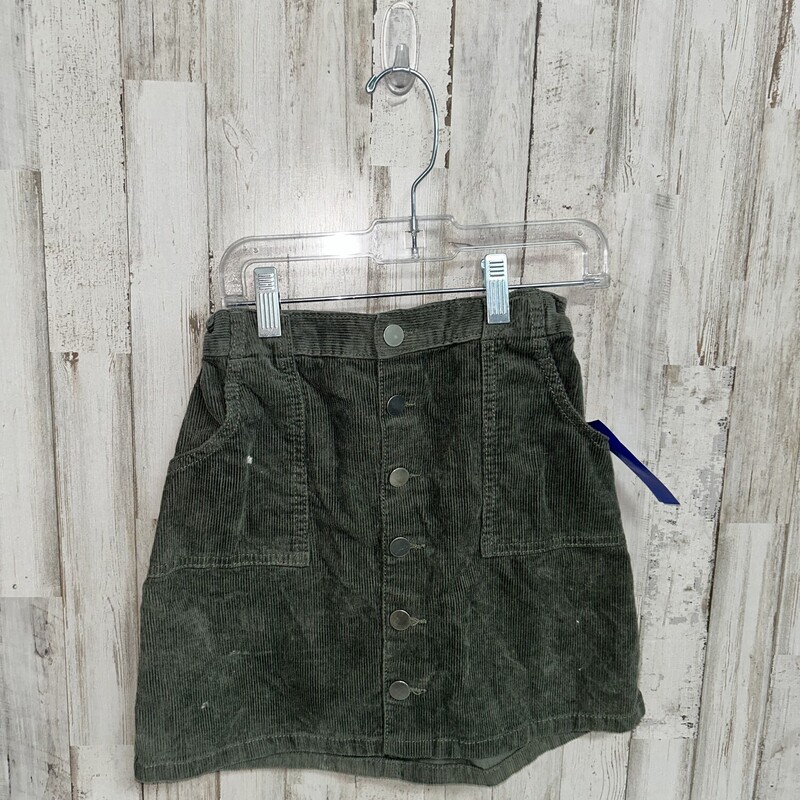 10 Olive Corduroy Skirt