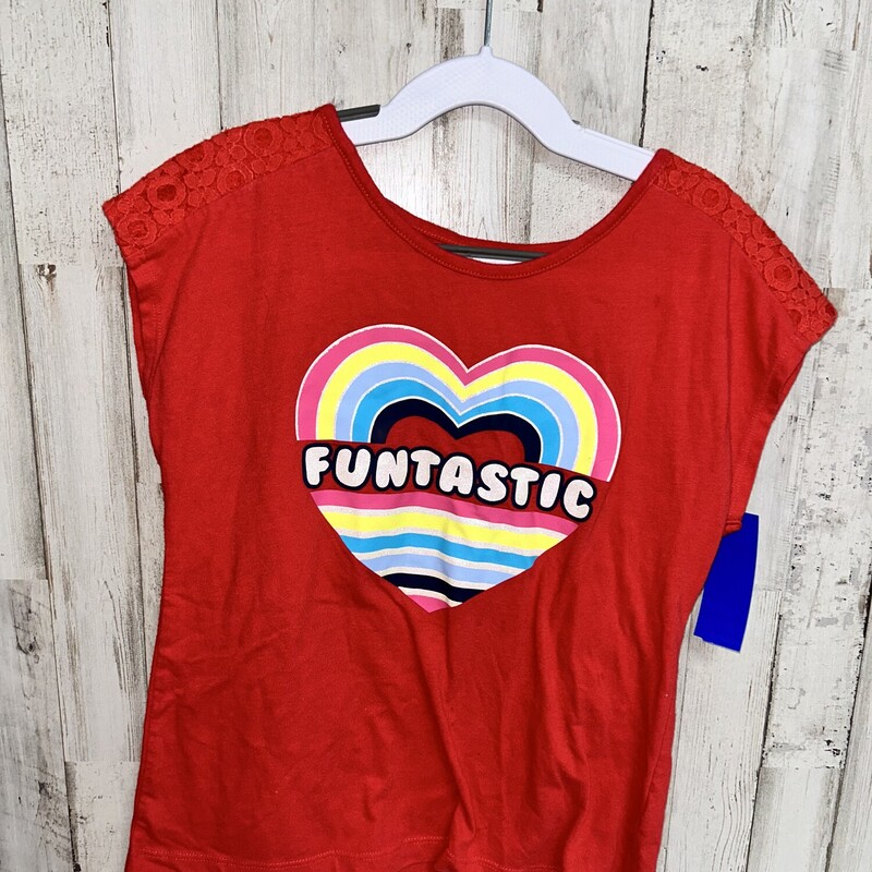 10 Red Funtastic Tee, Red, Size: Girl 10 Up