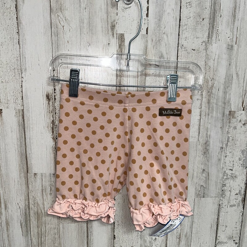 6 Pink Dot Shorts, Pink, Size: Girl 6/6x
