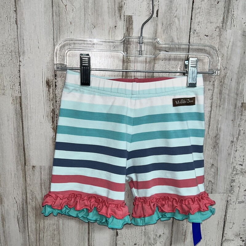 6 Blue Stripe Shorts, Blue, Size: Girl 6/6x